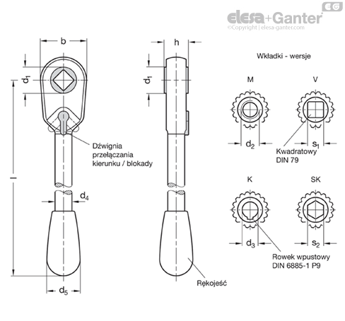 GN 316 Klucze z grzechotką | Elesa+Ganter